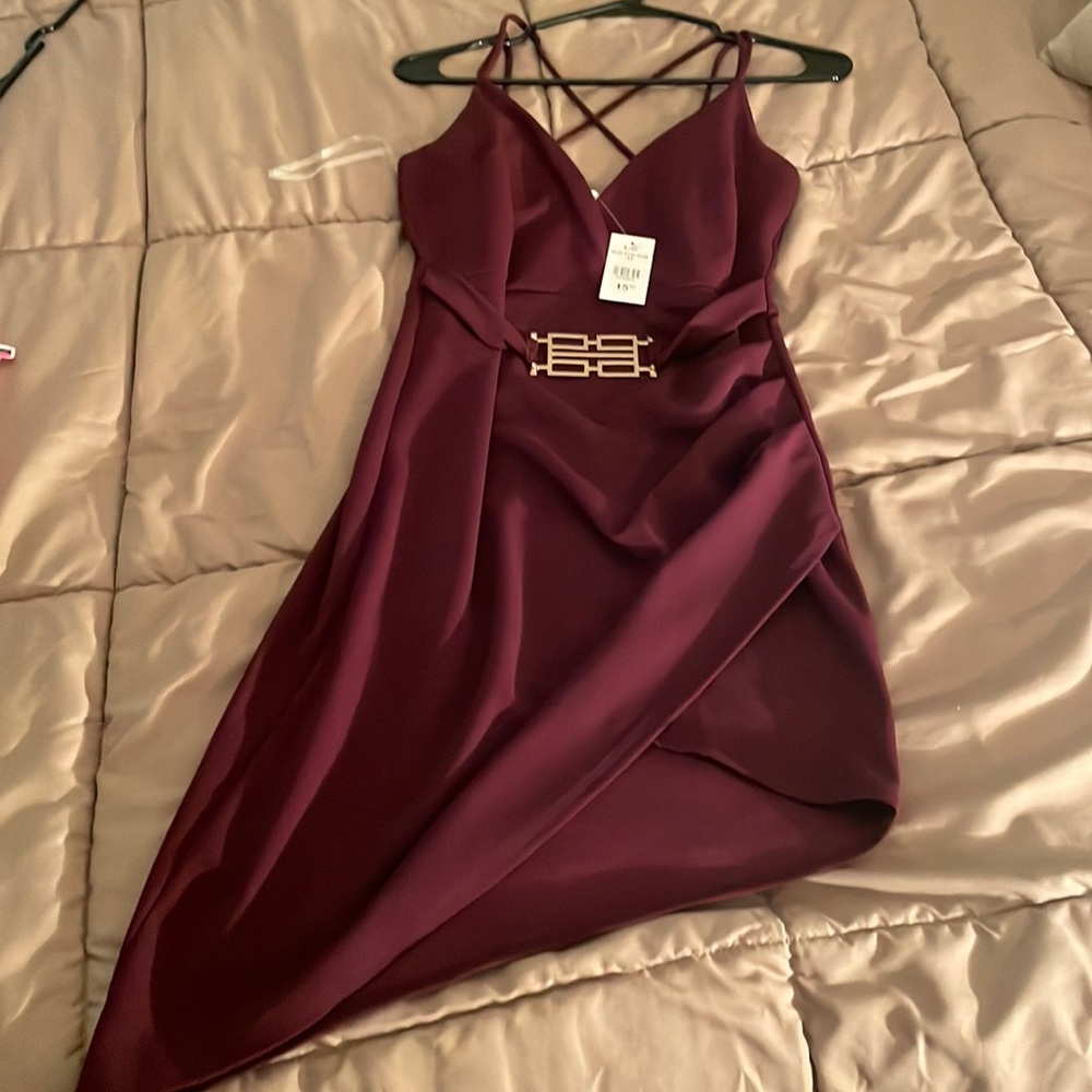 Bran new Maroon Charlotte Russe dress with tags